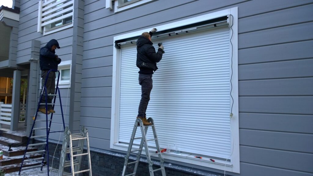 Shopfront roller shutter service work